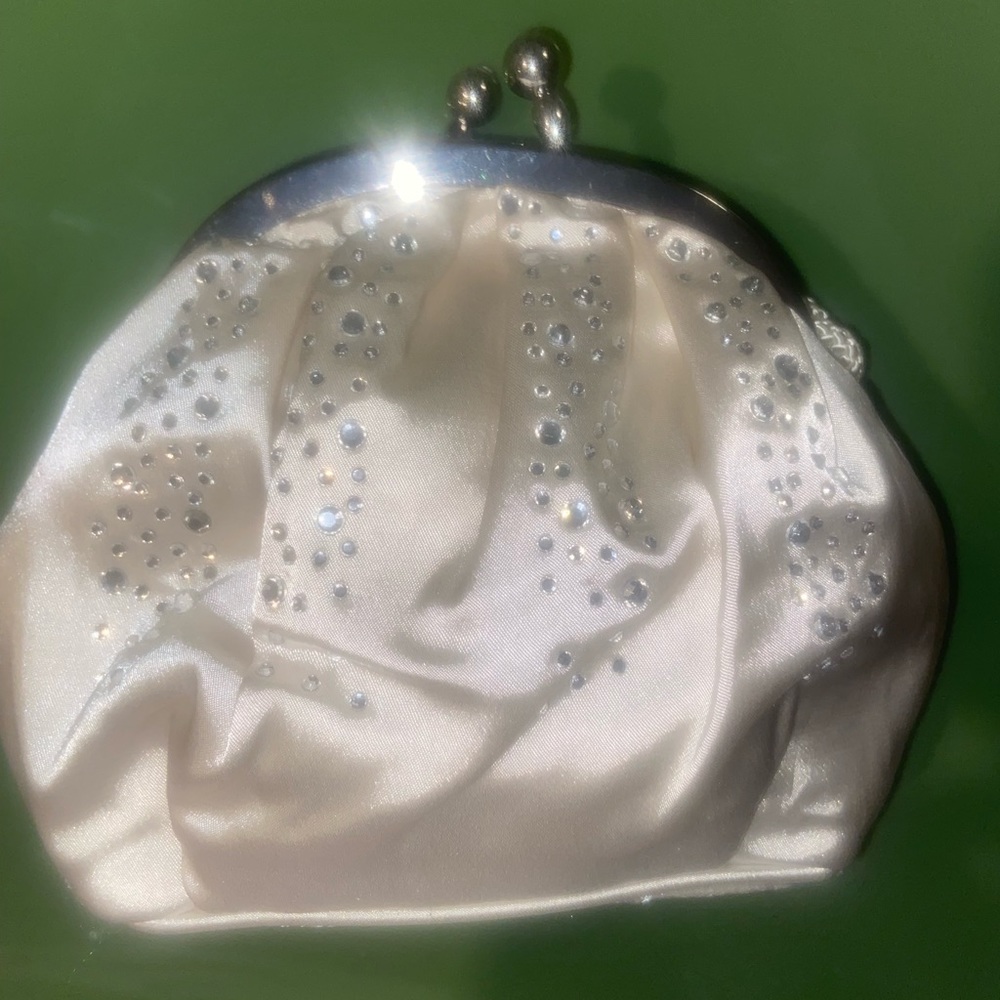 New Magid Clutch with Rhinestones Accents